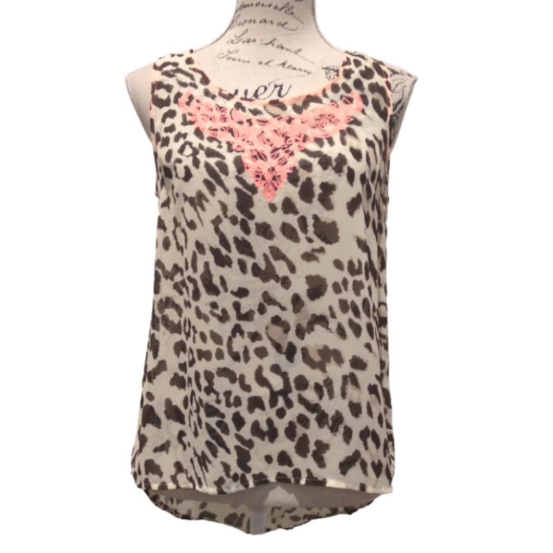 Halo animal print Summer top, size 10