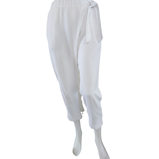 Ketze Ke white linen pants, size 10