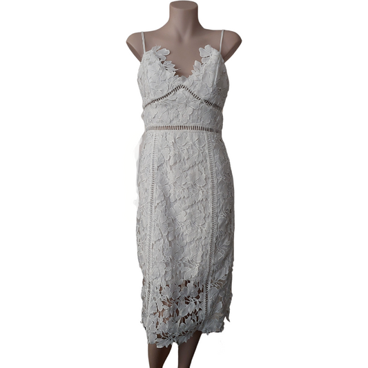 Whyte Valentyne ivory lace dress-size 8