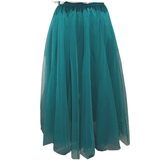 NEW dark teal tulle skirt, OSFM, fits 6-12, choice of colours