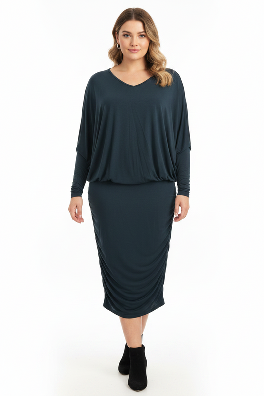 PQ Collection navy bamboo dress, size XL/16-18