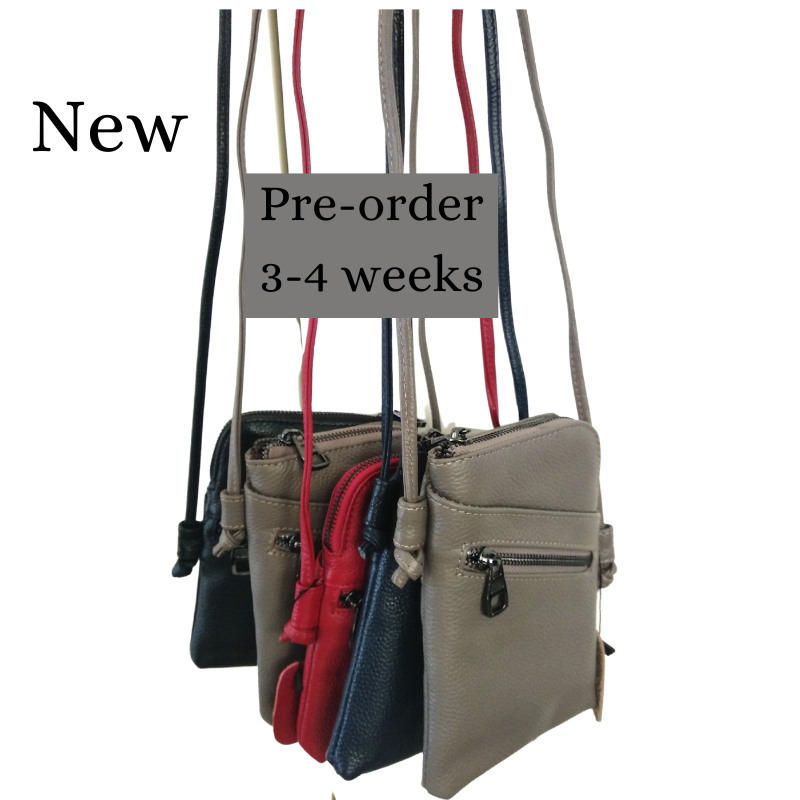 NEW leather cross body bags, red in stock, PR-EORDER OTHERS