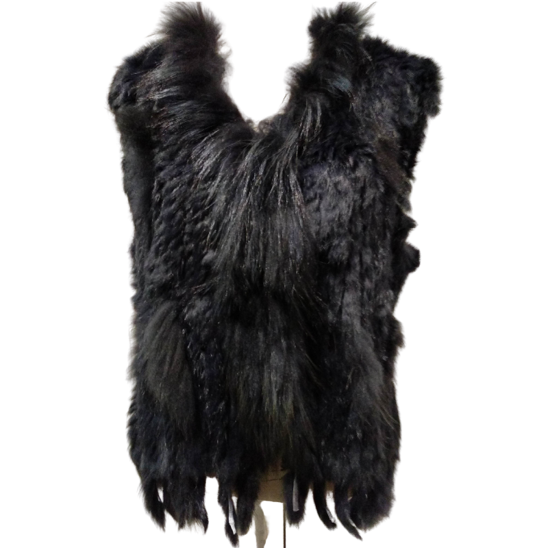 NEW rabbit fur vests, grass size 12  in stock,  PRE-ORDER others