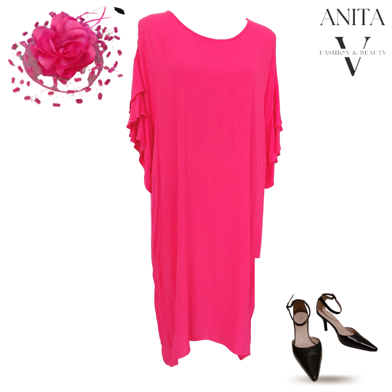 SHINE ON hot pink dress size 14