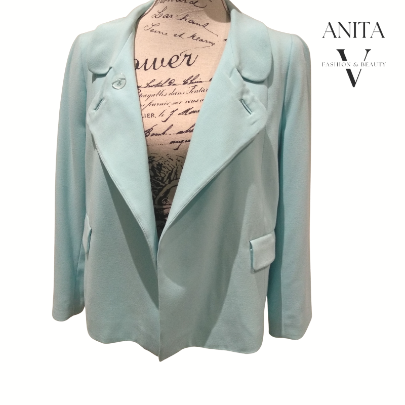 Trelise Cooper aqua jacket, size S, 10/12