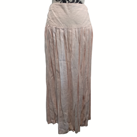 Jane Daniels Pink linen skirt, size 8