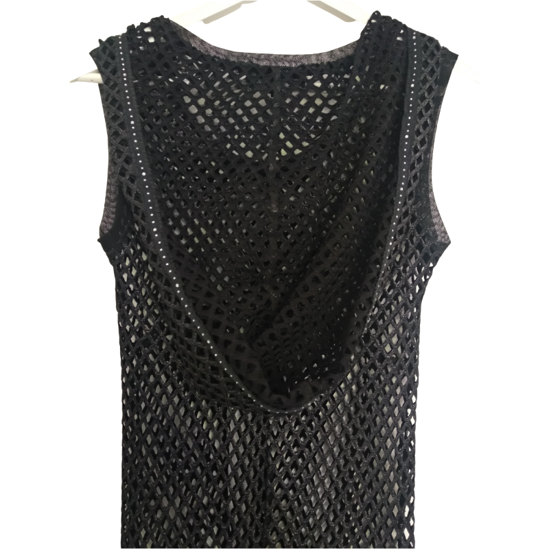 Jellicoe black/silver thread layering tunic, size XS, fits 8/10