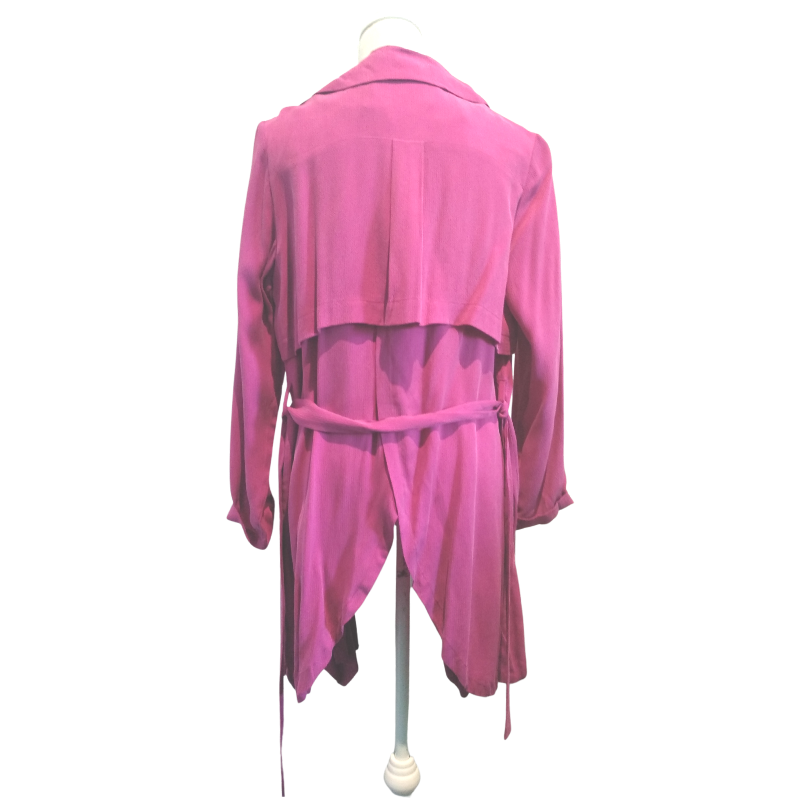 SIREN fuchsia coat, size 8/10, as new