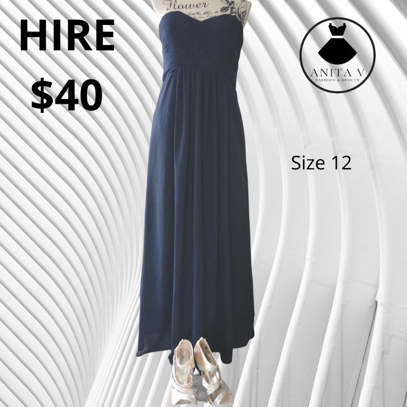Blue formal/ball/maternity dress-size 14