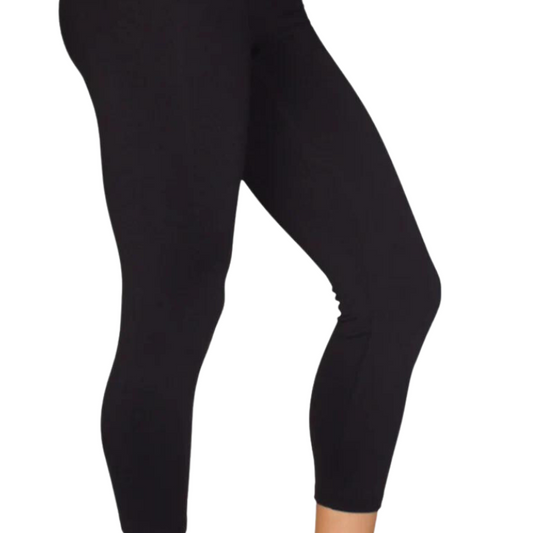 NEW Blockout black sports tights/leggings, 7/8, size L/12