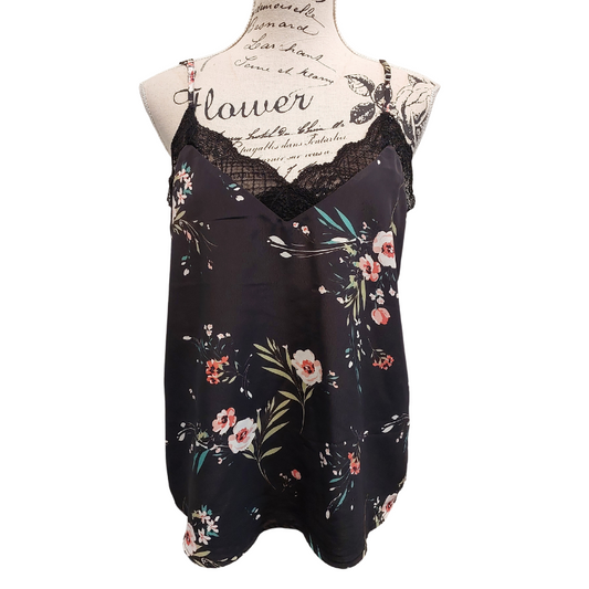 Drama The Label navy floral singlet, size 12