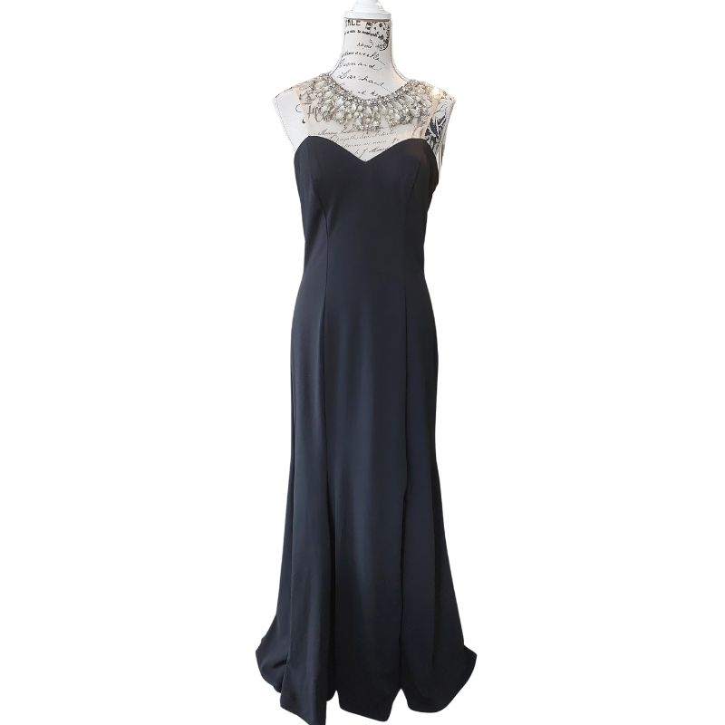 Beiyani black beaded formal/ball dress-size 12