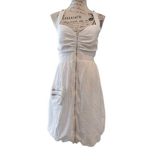 @emgirl white Summer dress, size M, 10/12