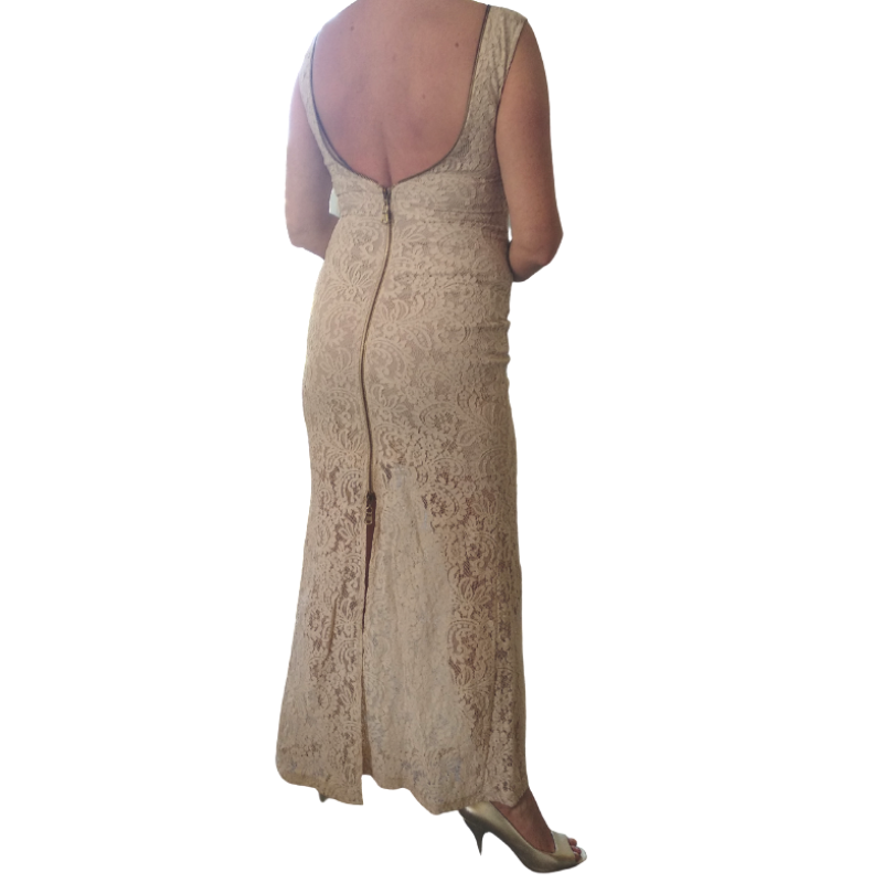 GYGES cream lace formal/ball dress size 40, size 10-12