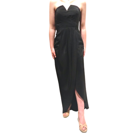Black silk dress, size 6