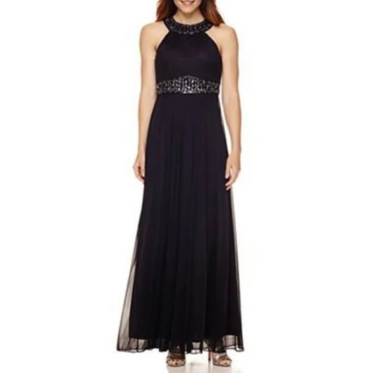 'Cleopatra' black ball/formal dress, size 14