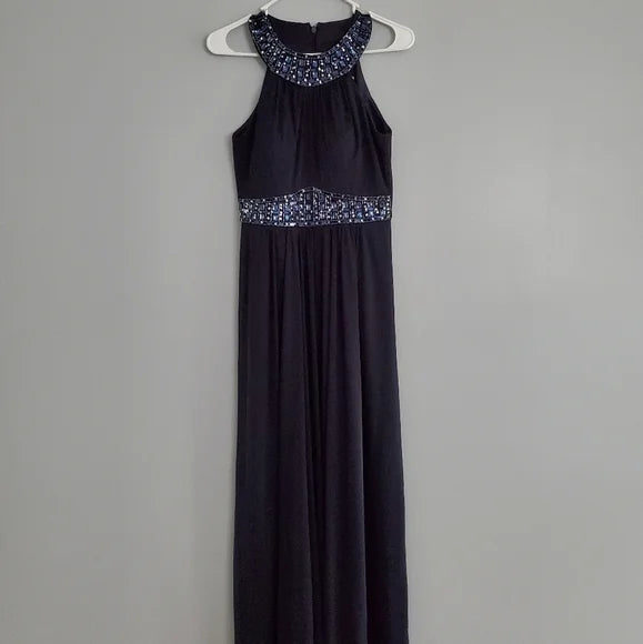 'Cleopatra' black ball/formal dress, size 14